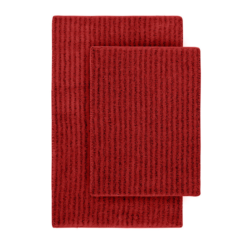 Wildon Home ® Devinne 2 Piece Red Bath Rug Set & Reviews Wayfair